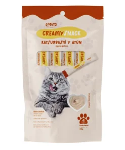 Snack Lopets Gato Katsuobushi Y Atun 60 gr x 4 Unidades