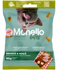 Snack Gato Monello Bites Salud Oral Pollo Y Manzana 80g