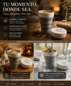 Vaso Taza plegable Monello estampa Cafelino 400 ml (15 % Off)