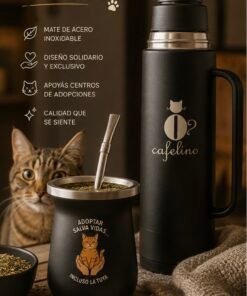 Mate de Acero inox impreso Cafelino 260 ml