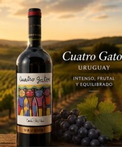 Vino Tannat y Cabernet Sauvignon Cafelino Cuatro Gatos 750 ml